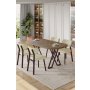 HANAH HOME Set trpezarijskog stola i stolica (5 delova) Axton Atlantic Pine Cream - slika 2