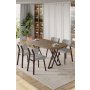 HANAH HOME Set trpezarijskog stola i stolica (5 delova) Axton Atlantic Pine Grey - slika 1