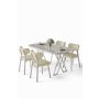HANAH HOME Set trpezarijskog stola i stolica (5 delova) Axton White Cream - slika 2