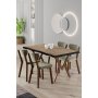 HANAH HOME Set trpezarijskog stola i stolica (5 delova) Akort Atlantic Pine Cream - slika 1