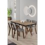 HANAH HOME Set trpezarijskog stola i stolica (5 delova) Akort Atlantic Pine Grey - slika 1