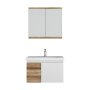 HANAH HOME Set kupatilskog nameštaja (2 komada) Abra 80 Pine White - slika 1