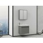HANAH HOME Set kupatilskog nameštaja (2 komada) Bellezza 65 Matte Grey - slika 3