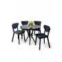 HANAH HOME Set trpezarijskog stola i stolica (5 delova) Agnes Black Marble Anthracite - slika 2