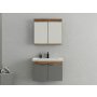 HANAH HOME Set kupatilskog nameštaja (2 komada) Carıno 80 Pine Matte Grey - slika 1