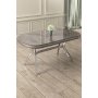 HANAH HOME Trpezarijski sto Olya Anthracite Chrome - slika 2