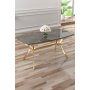 HANAH HOME Trpezarijski sto Esla Anthracite Gold - slika 2