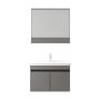 HANAH HOME Set kupatilskog nameštaja (2 komada) Pace 80 Matte Grey - slika 1