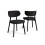 HANAH HOME Set stolica (4 dela) Toldy Anthracite Black - slika 1