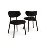 HANAH HOME Set stolica (4 dela) Toldy Black Brown - slika 1
