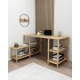 HANAH HOME Radni sto u boji hrasta Legno - slika 2