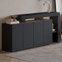 HANAH HOME Komoda Beliz Anthracite - slika 2