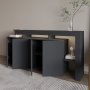 HANAH HOME Komoda Beliz Anthracite - slika 3