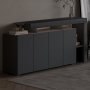 HANAH HOME Komoda Beliz Anthracite - slika 4