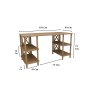 HANAH HOME Radni sto u boji hrasta Vista - slika 5