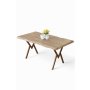 HANAH HOME Trpezarijski sto Akort Atlantic Pine Brown - slika 2