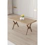 HANAH HOME Trpezarijski sto Akort Atlantic Pine Brown - slika 1