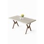 HANAH HOME Trpezarijski sto Akort Travertine Brown - slika 2