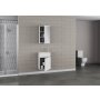 HANAH HOME Set kupatilskog nameštaja (2 komada) Sole 45 Matte White - slika 5