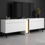 HANAH HOME TV Polica Nova White - slika 1