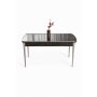 HANAH HOME Trpezarijski sto Nira Black Marble Chrome - slika 2