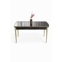 HANAH HOME Trpezarijski sto Nira Black Marble Gold - slika 2