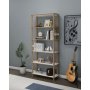 HANAH HOME Polica za knjige Rosa 6 Hrast White - slika 3