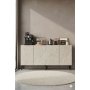 HANAH HOME Komoda Ferro 150 White Travertine - slika 3