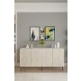 HANAH HOME Komoda Ferro 150 White Travertine - slika 1