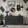 HANAH HOME Komoda Pella 150 Anthracite - slika 4