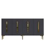 HANAH HOME Komoda Rany 150 Anthracite Gold - slika 4