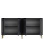 HANAH HOME Komoda Rany 150 Anthracite Gold - slika 5