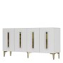 HANAH HOME Komoda Rany 150 White Gold - slika 4