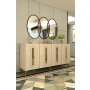 HANAH HOME Komoda Rany 150 White Travertine Gold - slika 2