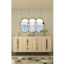 HANAH HOME Komoda Rany 150 White Travertine Gold - slika 1