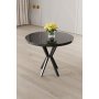 HANAH HOME Trpezarijski sto Agnes Black Marble Black - slika 2