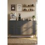 HANAH HOME Komoda Ida 120 Anthracite Gold - slika 3