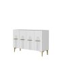 HANAH HOME Komoda Ida 120 White Gold - slika 4