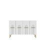 HANAH HOME Komoda Ida 120 White Gold - slika 5