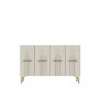 HANAH HOME Komoda Ida 120 White Travertine Gold - slika 5