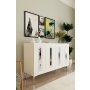 HANAH HOME Komoda Rany 120 White Silver - slika 2