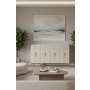 HANAH HOME Komoda Salkım 120 White Travertine Silver - slika 2
