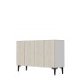 HANAH HOME Komoda Aplos 120 White Travertine - slika 4