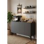 HANAH HOME Komoda Lipa 120 Anthracite - slika 3