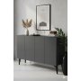 HANAH HOME Komoda Lipa 120 Anthracite - slika 1