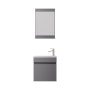 HANAH HOME Set kupatilskog nameštaja (2 komada) Passero 50 Matte Grey - slika 1
