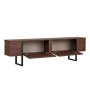 HANAH HOME TV Polica Onera Milano Walnut Black - slika 3