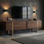HANAH HOME TV Polica Onera Milano Walnut Gold - slika 1