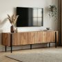 HANAH HOME TV Polica Nexus Atlantic Pine Black - slika 1