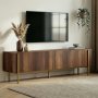 HANAH HOME TV Polica Nexus Barok Walnut Gold - slika 1